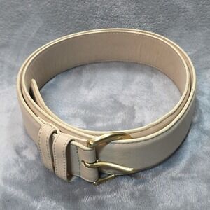 Vintage Coach Beige Leather With Brass Buckle Size 2XL 42" Overall Length